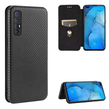 Load image into Gallery viewer, Carbon Fiber Texture Magnetic Horizontal Flip TPU + PC + PU Leather Case with Card Slot &amp; Lanyard