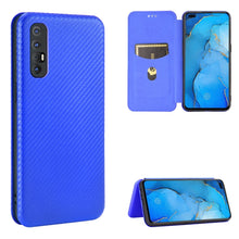 Load image into Gallery viewer, Carbon Fiber Texture Magnetic Horizontal Flip TPU + PC + PU Leather Case with Card Slot &amp; Lanyard