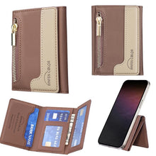 Load image into Gallery viewer, Zipper Leather Horizontal Magnetic Wallet Card Bag Case