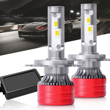 Load image into Gallery viewer, 2pcs 25W 2500lm 6000K Car LED Headlight Bulb, 9004, 9005, 9006, 9007, H1, H4, H7, H11, H13