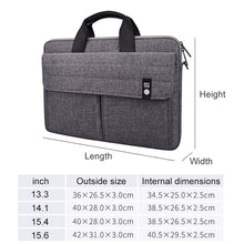 Load image into Gallery viewer, ST08 Handheld Briefcase Carrying Storage Bag with Shoulder Strap, for 13.3 inch Laptop, for 14.1 inch Laptop, for 15.4 inch Laptop, for 15.6 inch Laptop