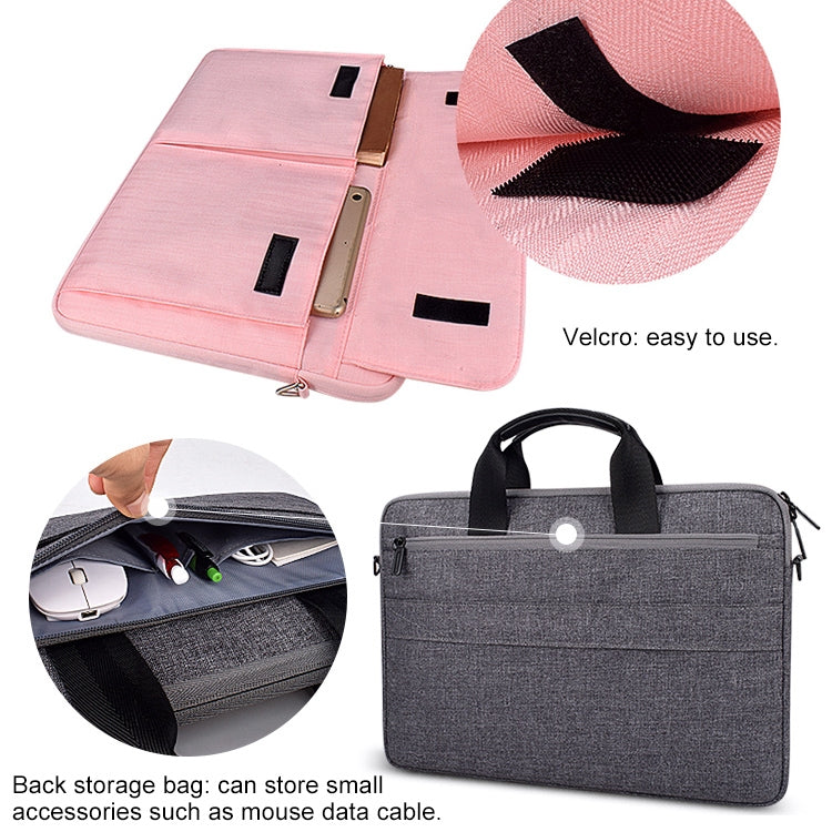 ST08 Handheld Briefcase Carrying Storage Bag with Shoulder Strap, for 13.3 inch Laptop, for 14.1 inch Laptop, for 15.4 inch Laptop, for 15.6 inch Laptop