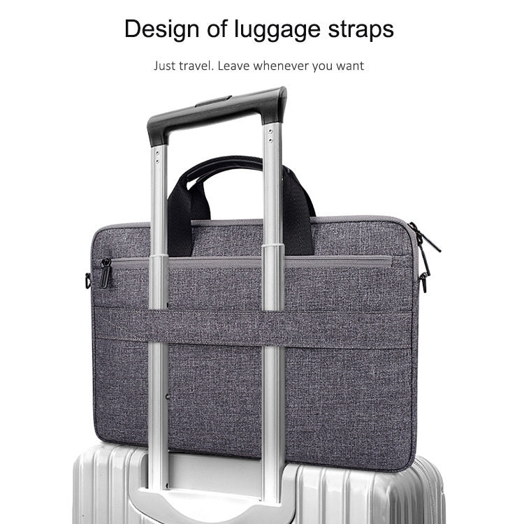 ST08 Handheld Briefcase Carrying Storage Bag with Shoulder Strap, for 13.3 inch Laptop, for 14.1 inch Laptop, for 15.4 inch Laptop, for 15.6 inch Laptop