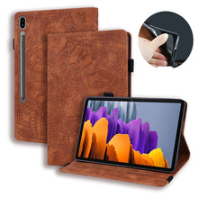 Load image into Gallery viewer, Calf Texture Embossed Horizontal Flip Leather Case with Holder &amp; Card Slots &amp; Photo Frame