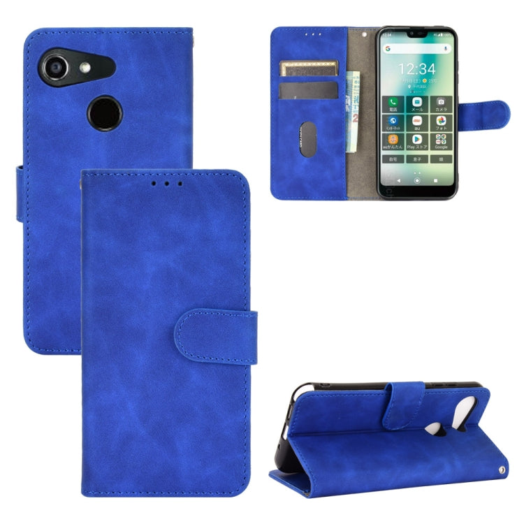 Solid Color Skin Feel Magnetic Buckle Horizontal Flip Calf Texture PU Leather Case with Holder & Card Slots & Wallet