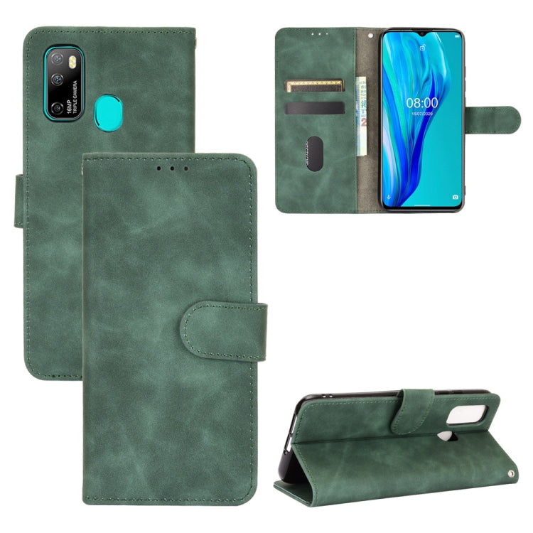 Solid Color Skin Feel Magnetic Buckle Horizontal Flip Calf Texture PU Leather Case with Holder & Card Slots & Wallet