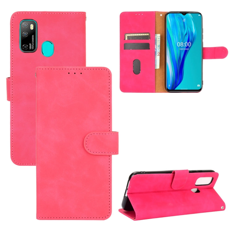 Solid Color Skin Feel Magnetic Buckle Horizontal Flip Calf Texture PU Leather Case with Holder & Card Slots & Wallet