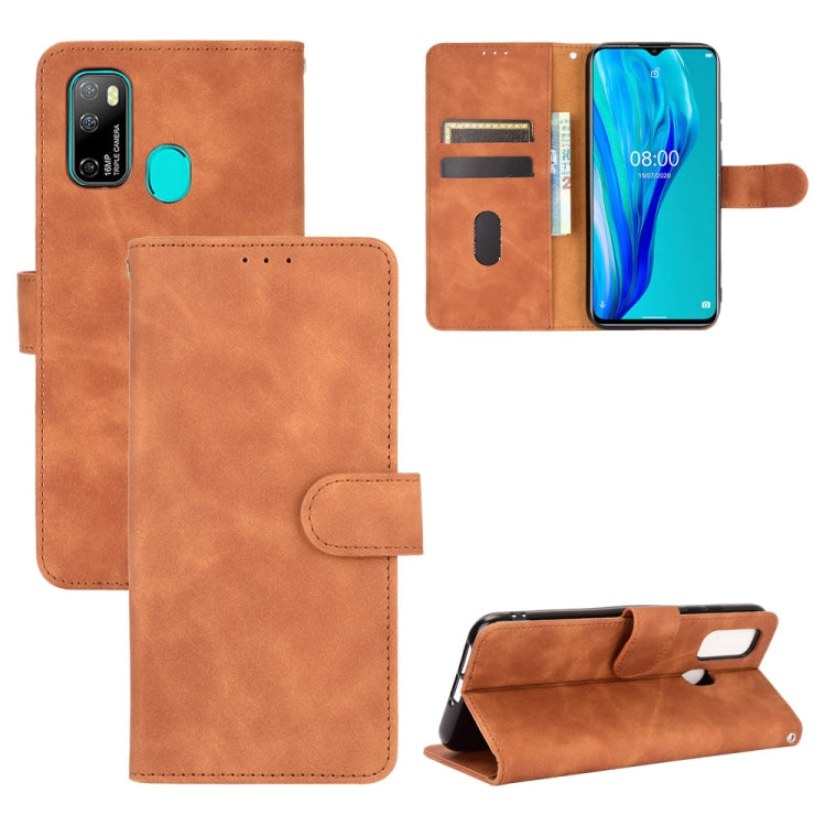 Solid Color Skin Feel Magnetic Buckle Horizontal Flip Calf Texture PU Leather Case with Holder & Card Slots & Wallet