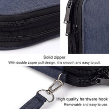 Load image into Gallery viewer, SM01 Multi-function Waterproof Double Layer Data Cable Earphone U Disk Digital Accessories Storage Bag, Size: L, Size: L(Black), Size: L(Navy Blue)