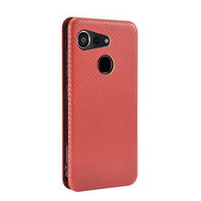 Load image into Gallery viewer, Carbon Fiber Texture Magnetic Horizontal Flip TPU + PC + PU Leather Case with Card Slot, For Kyocera Android One S6, For Kyocera Gratina KYV48, For Ulefone Note 9P, For Sharp Aquos Zero 5G Basic, For iPod Touch 5 / 6 / 7