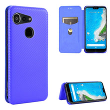 Load image into Gallery viewer, Carbon Fiber Texture Magnetic Horizontal Flip TPU + PC + PU Leather Case with Card Slot, For Kyocera Android One S6, For Kyocera Gratina KYV48, For Ulefone Note 9P, For Sharp Aquos Zero 5G Basic, For iPod Touch 5 / 6 / 7
