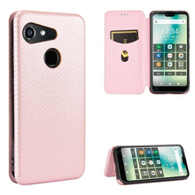 Load image into Gallery viewer, Carbon Fiber Texture Magnetic Horizontal Flip TPU + PC + PU Leather Case with Card Slot, For Kyocera Android One S6, For Kyocera Gratina KYV48, For Ulefone Note 9P, For Sharp Aquos Zero 5G Basic, For iPod Touch 5 / 6 / 7