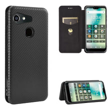 Load image into Gallery viewer, Carbon Fiber Texture Magnetic Horizontal Flip TPU + PC + PU Leather Case with Card Slot, For Kyocera Android One S6, For Kyocera Gratina KYV48, For Ulefone Note 9P, For Sharp Aquos Zero 5G Basic, For iPod Touch 5 / 6 / 7