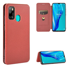 Load image into Gallery viewer, Carbon Fiber Texture Magnetic Horizontal Flip TPU + PC + PU Leather Case with Card Slot, For Kyocera Android One S6, For Kyocera Gratina KYV48, For Ulefone Note 9P, For Sharp Aquos Zero 5G Basic, For iPod Touch 5 / 6 / 7