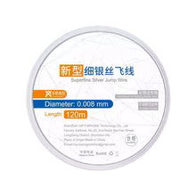 Load image into Gallery viewer, 120m Circuit Board BGA Soldering Conductor Wire, Non Insulation Type 0.01mm, Non Insulation Type 0.02mm, Non Insulation Type 0.008mm