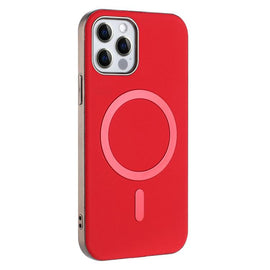 Solid Color Plating MagSafe Full Coverage Phone Case, For iPhone 12 / 12 Pro, For iPhone 11 Pro Max, For iPhone 11, For iPhone 11 Pro, For iPhone XR, For iPhone 8 Plus / 7 Plus, For iPhone 8 / 7 / 6