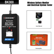 Load image into Gallery viewer, KONNWEI BK300 6V / 12V / 24V Car Bluetooth 5.0 Battery Monitor Diagnostic Tool, BK300