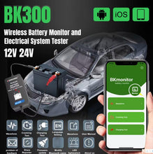 Load image into Gallery viewer, KONNWEI BK300 6V / 12V / 24V Car Bluetooth 5.0 Battery Monitor Diagnostic Tool, BK300