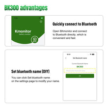 Load image into Gallery viewer, KONNWEI BK300 6V / 12V / 24V Car Bluetooth 5.0 Battery Monitor Diagnostic Tool, BK300