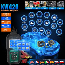 Load image into Gallery viewer, KONNWEI KW420 2.8 inch Color Screen Car OBD2 Fault Diagnostic Scan Tool for Honda, KW420
