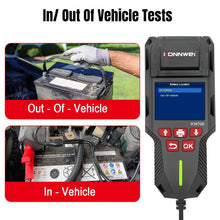 Load image into Gallery viewer, KONNWEI KW700 12V / 24V 2.8 inch Color Screen Car Battery Tester with Printer, KW700