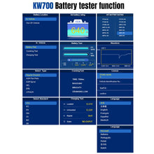 Load image into Gallery viewer, KONNWEI KW700 12V / 24V 2.8 inch Color Screen Car Battery Tester with Printer, KW700