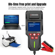 Load image into Gallery viewer, KONNWEI KW700 12V / 24V 2.8 inch Color Screen Car Battery Tester with Printer, KW700