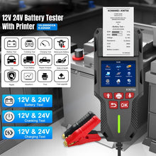 Load image into Gallery viewer, KONNWEI KW700 12V / 24V 2.8 inch Color Screen Car Battery Tester with Printer, KW700
