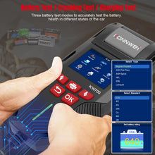 Load image into Gallery viewer, KONNWEI KW700 12V / 24V 2.8 inch Color Screen Car Battery Tester with Printer, KW700