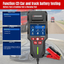 Load image into Gallery viewer, KONNWEI KW700 12V / 24V 2.8 inch Color Screen Car Battery Tester with Printer, KW700