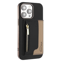 Load image into Gallery viewer, Zipper Horizontal Magnetic Card Bag RFID MagSafe Phone Case, For iPhone 12 / 12 Pro, For iPhone 11 Pro Max, For iPhone 11, For iPhone 11 Pro, For iPhone XR, For iPhone 8 Plus / 7 Plus, For iPhone 8 / 7 / 6