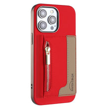 Load image into Gallery viewer, Zipper Horizontal Magnetic Card Bag RFID MagSafe Phone Case, For iPhone 12 / 12 Pro, For iPhone 11 Pro Max, For iPhone 11, For iPhone 11 Pro, For iPhone XR, For iPhone 8 Plus / 7 Plus, For iPhone 8 / 7 / 6