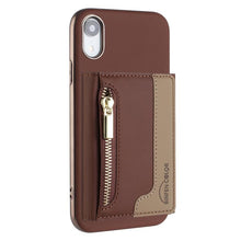 Load image into Gallery viewer, Zipper Horizontal Magnetic Card Bag RFID MagSafe Phone Case, For iPhone 12 / 12 Pro, For iPhone 11 Pro Max, For iPhone 11, For iPhone 11 Pro, For iPhone XR, For iPhone 8 Plus / 7 Plus, For iPhone 8 / 7 / 6