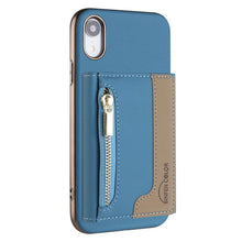 Load image into Gallery viewer, Zipper Horizontal Magnetic Card Bag RFID MagSafe Phone Case, For iPhone 12 / 12 Pro, For iPhone 11 Pro Max, For iPhone 11, For iPhone 11 Pro, For iPhone XR, For iPhone 8 Plus / 7 Plus, For iPhone 8 / 7 / 6