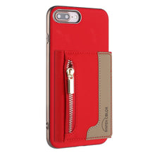 Load image into Gallery viewer, Zipper Horizontal Magnetic Card Bag RFID MagSafe Phone Case, For iPhone 12 / 12 Pro, For iPhone 11 Pro Max, For iPhone 11, For iPhone 11 Pro, For iPhone XR, For iPhone 8 Plus / 7 Plus, For iPhone 8 / 7 / 6