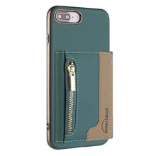 Load image into Gallery viewer, Zipper Horizontal Magnetic Card Bag RFID MagSafe Phone Case, For iPhone 12 / 12 Pro, For iPhone 11 Pro Max, For iPhone 11, For iPhone 11 Pro, For iPhone XR, For iPhone 8 Plus / 7 Plus, For iPhone 8 / 7 / 6