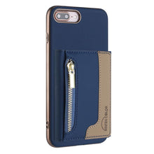 Load image into Gallery viewer, Zipper Horizontal Magnetic Card Bag RFID MagSafe Phone Case, For iPhone 12 / 12 Pro, For iPhone 11 Pro Max, For iPhone 11, For iPhone 11 Pro, For iPhone XR, For iPhone 8 Plus / 7 Plus, For iPhone 8 / 7 / 6