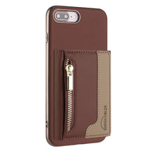 Load image into Gallery viewer, Zipper Horizontal Magnetic Card Bag RFID MagSafe Phone Case, For iPhone 12 / 12 Pro, For iPhone 11 Pro Max, For iPhone 11, For iPhone 11 Pro, For iPhone XR, For iPhone 8 Plus / 7 Plus, For iPhone 8 / 7 / 6