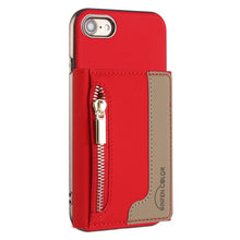 Load image into Gallery viewer, Zipper Horizontal Magnetic Card Bag RFID MagSafe Phone Case, For iPhone 12 / 12 Pro, For iPhone 11 Pro Max, For iPhone 11, For iPhone 11 Pro, For iPhone XR, For iPhone 8 Plus / 7 Plus, For iPhone 8 / 7 / 6