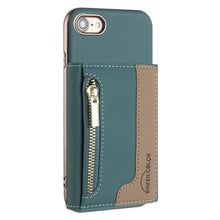 Load image into Gallery viewer, Zipper Horizontal Magnetic Card Bag RFID MagSafe Phone Case, For iPhone 12 / 12 Pro, For iPhone 11 Pro Max, For iPhone 11, For iPhone 11 Pro, For iPhone XR, For iPhone 8 Plus / 7 Plus, For iPhone 8 / 7 / 6