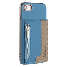 Load image into Gallery viewer, Zipper Horizontal Magnetic Card Bag RFID MagSafe Phone Case, For iPhone 12 / 12 Pro, For iPhone 11 Pro Max, For iPhone 11, For iPhone 11 Pro, For iPhone XR, For iPhone 8 Plus / 7 Plus, For iPhone 8 / 7 / 6
