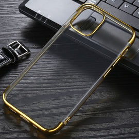 Three Stage Electroplating TPU Protective Soft Case, For iPhone 12 mini, For iPhone 12 / 12 Pro, For iPhone 12 Pro Max