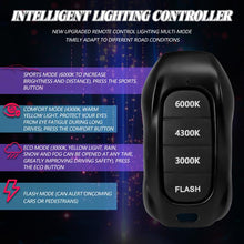Load image into Gallery viewer, 2pcs/Pack 60W 8000LM 6000K Three Color Remote Control Car LED Headlight Bulb, 9005, 9006, H1, H4, H7, H11
