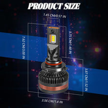 Load image into Gallery viewer, 2pcs/Pack 60W 8000LM 6000K Three Color Remote Control Car LED Headlight Bulb, 9005, 9006, H1, H4, H7, H11