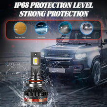 Load image into Gallery viewer, 2pcs/Pack 60W 8000LM 6000K Three Color Remote Control Car LED Headlight Bulb, 9005, 9006, H1, H4, H7, H11