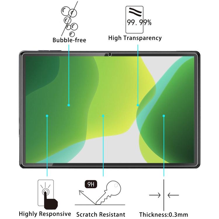 2pcs 9H 0.3mm Explosion-proof Tempered Glass Film, For Sgin T10P Tablet 10.1 inch, For Sgin T12 10.51 inch, For Sgin T12s Tablet 12 inch