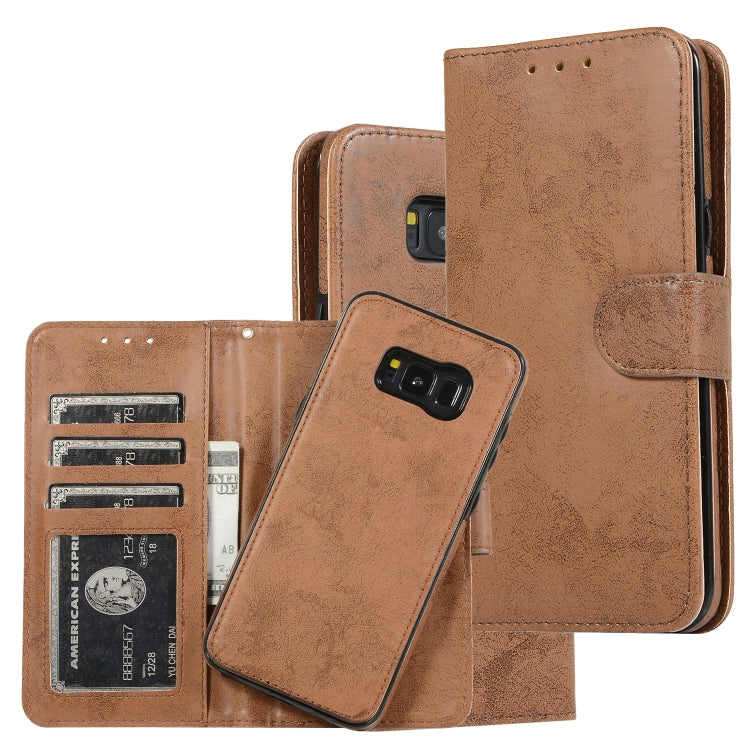 Retro 2 in 1 Detachable Magnetic Horizontal Flip TPU + PU Leather Case with Holder & Card Slots & Photo Frame & Wallet, For Samsung Galaxy Note8, For Samsung Galaxy Note9, For Samsung Galaxy Note10, For Samsung Galaxy Note10+, For Samsung Galaxy S8    ...