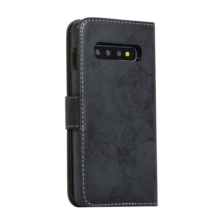 Retro 2 in 1 Detachable Magnetic Horizontal Flip TPU + PU Leather Case with Holder & Card Slots & Photo Frame & Wallet