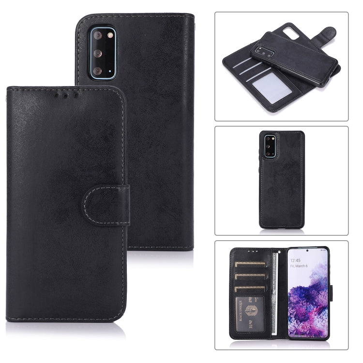 Retro 2 in 1 Detachable Magnetic Horizontal Flip TPU + PU Leather Case with Holder & Card Slots & Photo Frame & Wallet