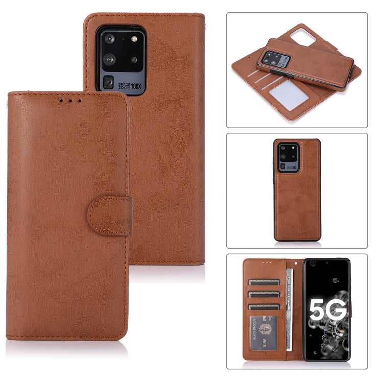Retro 2 in 1 Detachable Magnetic Horizontal Flip TPU + PU Leather Case with Holder & Card Slots & Photo Frame & Wallet